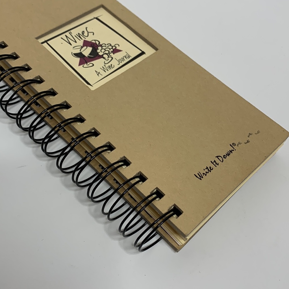 Journal | Wines A Wine Journal | Recycled Paper Spiral Book Tracking Your Likes!